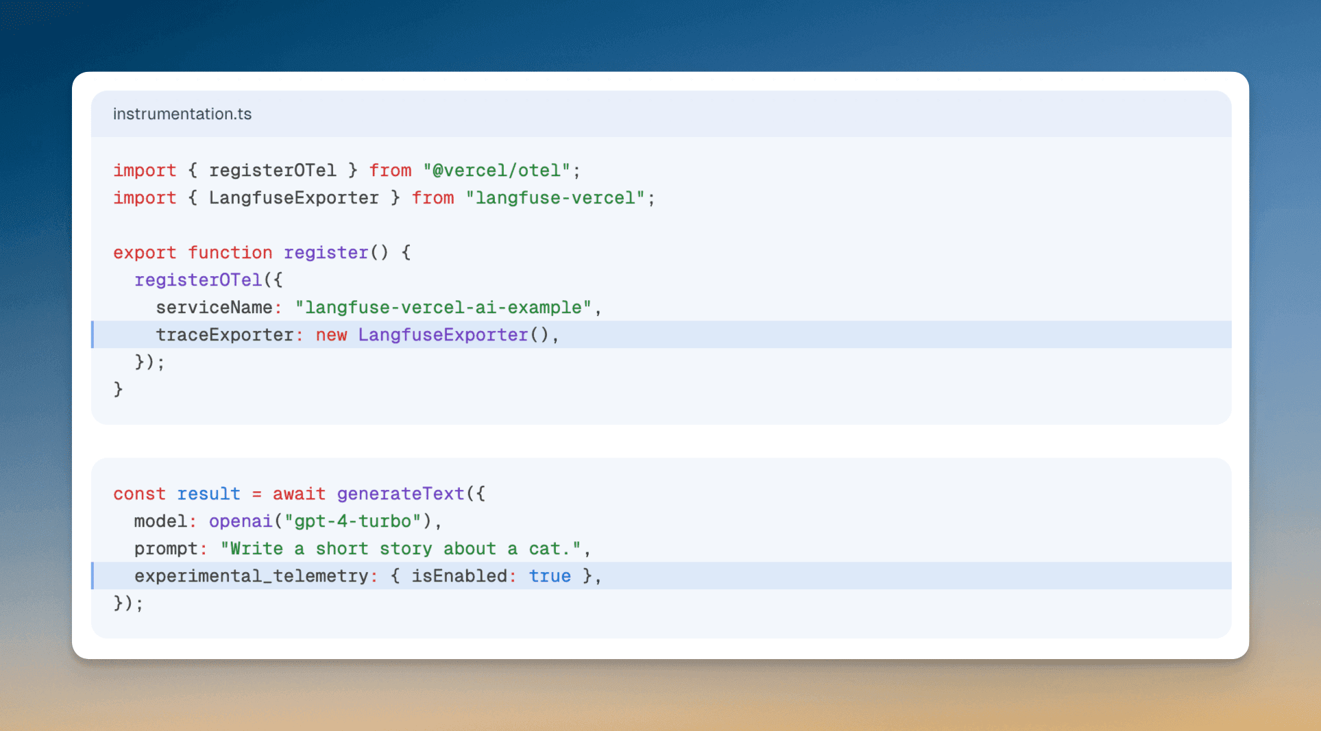 Vercel AI SDK Integration